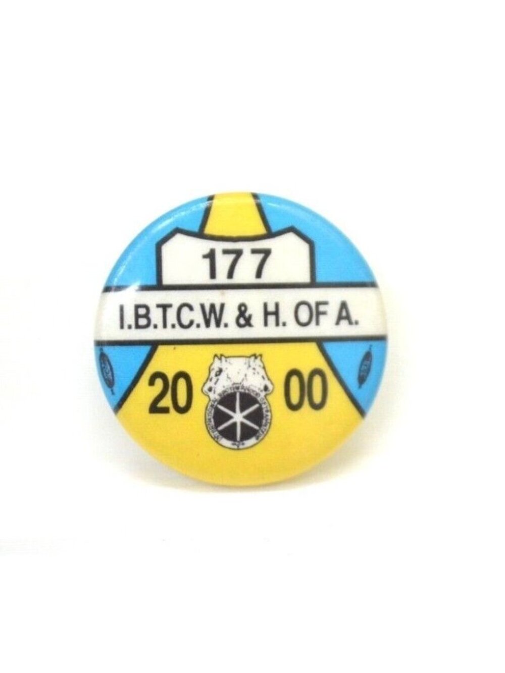 Labor Union Pin IBTCW & Helpers America Lapel Bag Gear Workers Collectible 2000